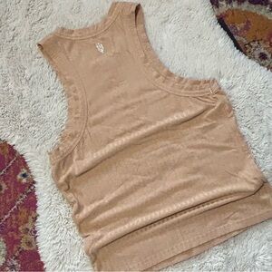 Free People Sleeveless Tank Top in Camel